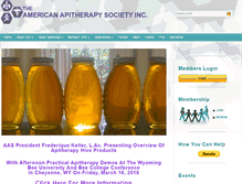 Tablet Screenshot of apitherapy.org