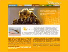 Tablet Screenshot of apitherapy.ir